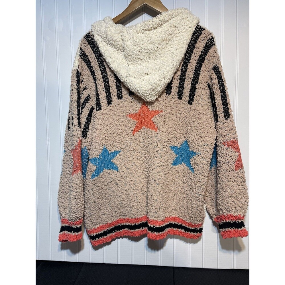 Beautiful Very Oversized size small POL Hooded sweater women Boho Stylish Color - Picture 5 of 7